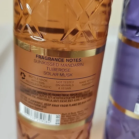 Bath & Body Works Fragrance Mist Trio - Orange, Purple, Blue